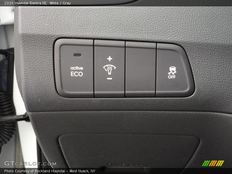 White / Gray 2016 Hyundai Elantra SE
