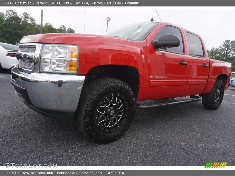 Victory Red / Dark Titanium 2012 Chevrolet Silverado 1500 LS Crew Cab 4x4