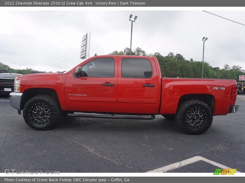 Victory Red / Dark Titanium 2012 Chevrolet Silverado 1500 LS Crew Cab 4x4