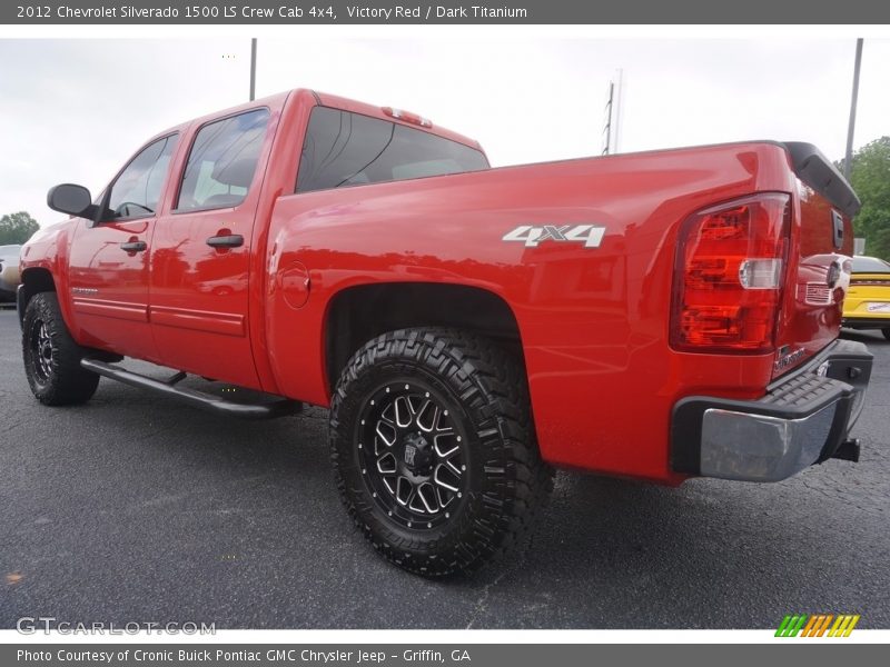 Victory Red / Dark Titanium 2012 Chevrolet Silverado 1500 LS Crew Cab 4x4