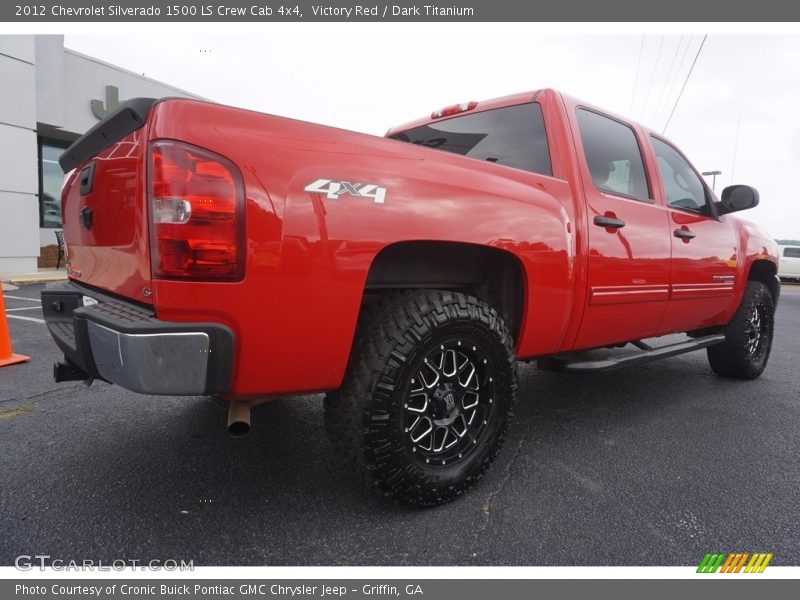 Victory Red / Dark Titanium 2012 Chevrolet Silverado 1500 LS Crew Cab 4x4