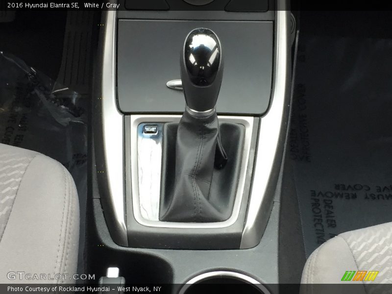 White / Gray 2016 Hyundai Elantra SE