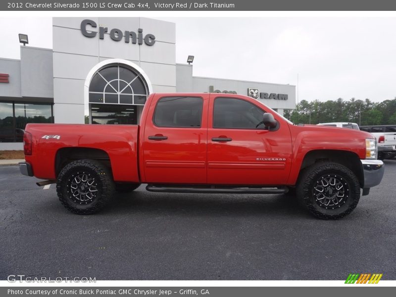 Victory Red / Dark Titanium 2012 Chevrolet Silverado 1500 LS Crew Cab 4x4