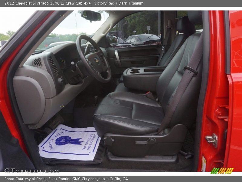 Victory Red / Dark Titanium 2012 Chevrolet Silverado 1500 LS Crew Cab 4x4