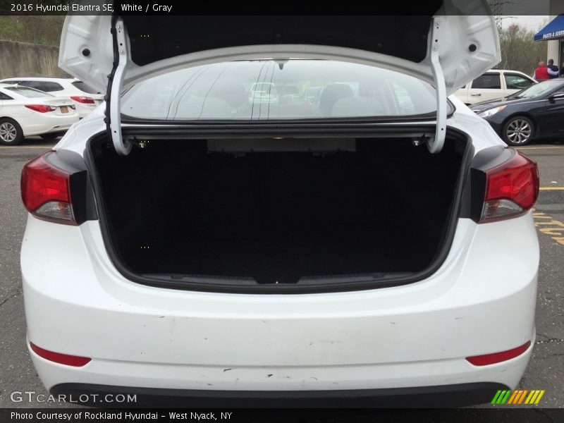 White / Gray 2016 Hyundai Elantra SE