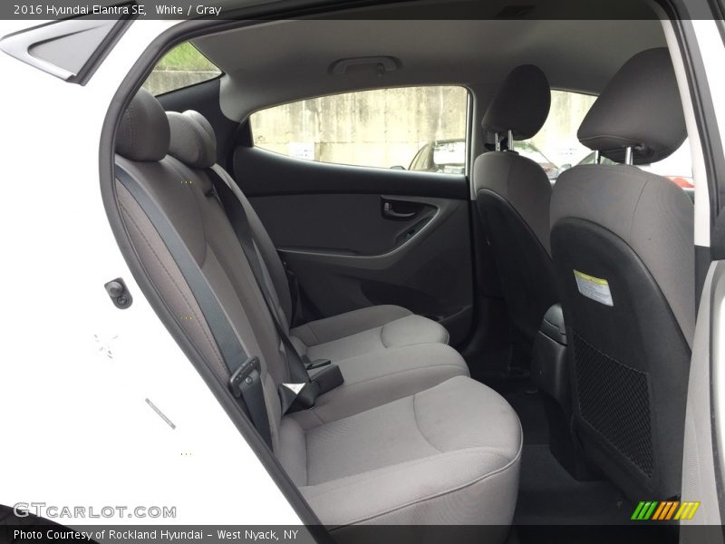 White / Gray 2016 Hyundai Elantra SE