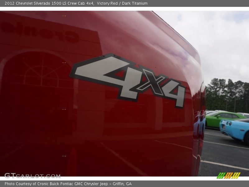 Victory Red / Dark Titanium 2012 Chevrolet Silverado 1500 LS Crew Cab 4x4