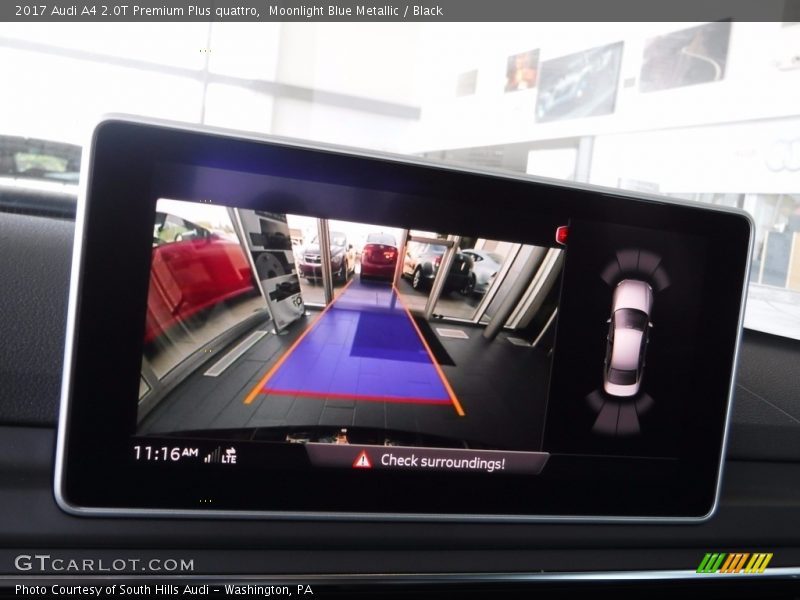 Moonlight Blue Metallic / Black 2017 Audi A4 2.0T Premium Plus quattro