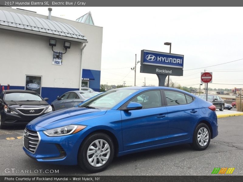Electric Blue / Gray 2017 Hyundai Elantra SE