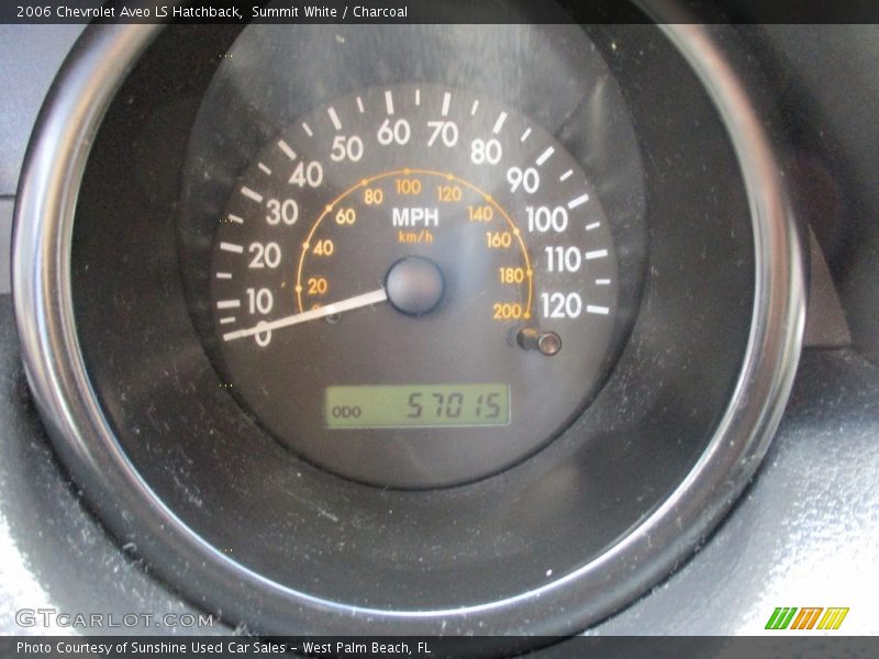 Summit White / Charcoal 2006 Chevrolet Aveo LS Hatchback