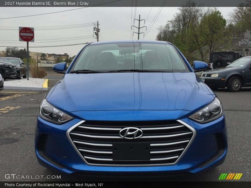 Electric Blue / Gray 2017 Hyundai Elantra SE