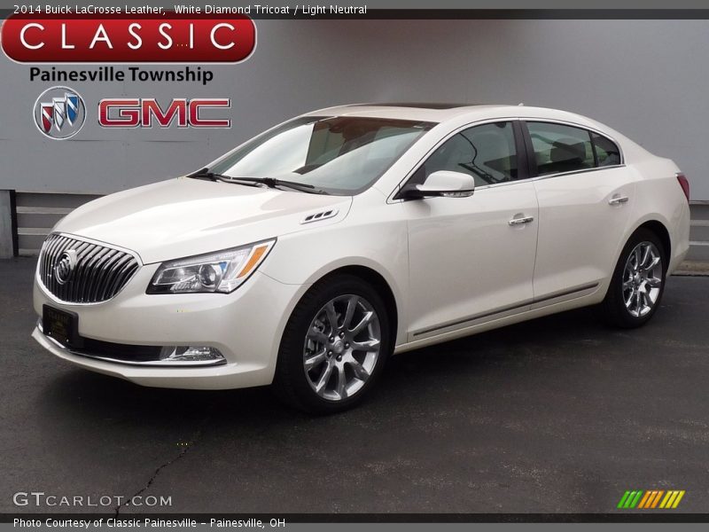 White Diamond Tricoat / Light Neutral 2014 Buick LaCrosse Leather