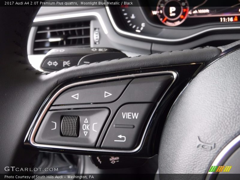 Moonlight Blue Metallic / Black 2017 Audi A4 2.0T Premium Plus quattro