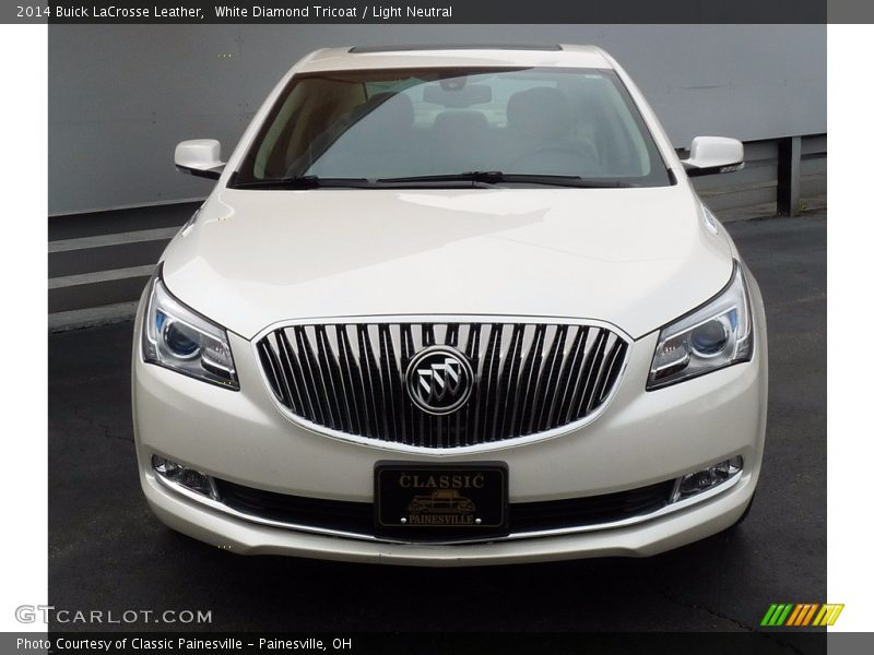 White Diamond Tricoat / Light Neutral 2014 Buick LaCrosse Leather