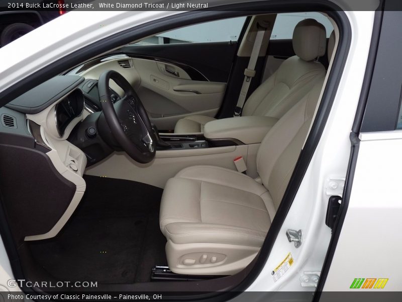 White Diamond Tricoat / Light Neutral 2014 Buick LaCrosse Leather