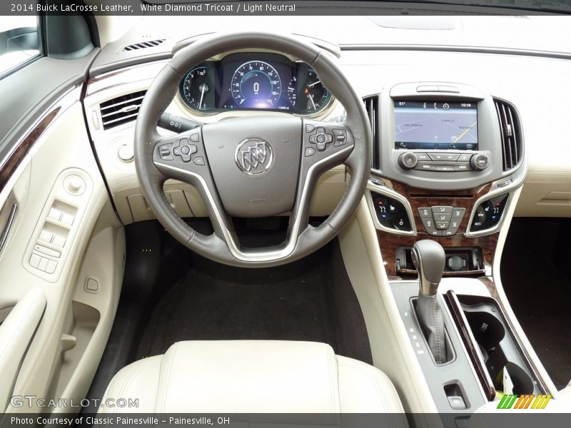 White Diamond Tricoat / Light Neutral 2014 Buick LaCrosse Leather