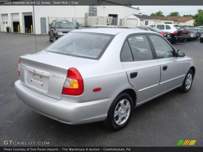 Silver Mist / Gray 2002 Hyundai Accent GL Sedan