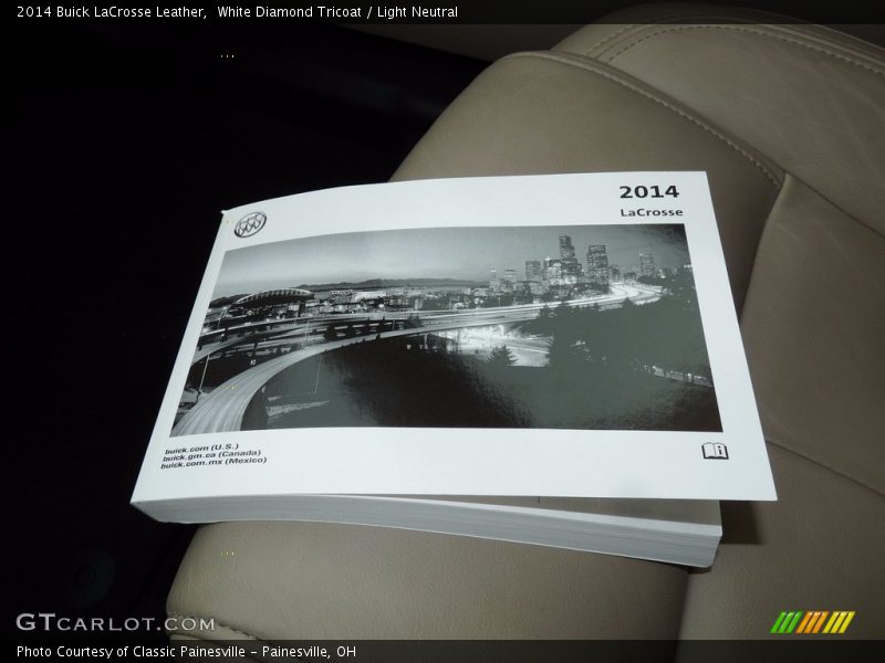 White Diamond Tricoat / Light Neutral 2014 Buick LaCrosse Leather
