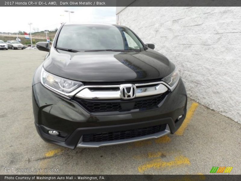 Dark Olive Metallic / Black 2017 Honda CR-V EX-L AWD