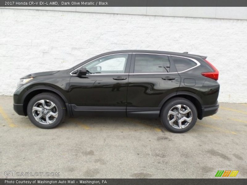 Dark Olive Metallic / Black 2017 Honda CR-V EX-L AWD