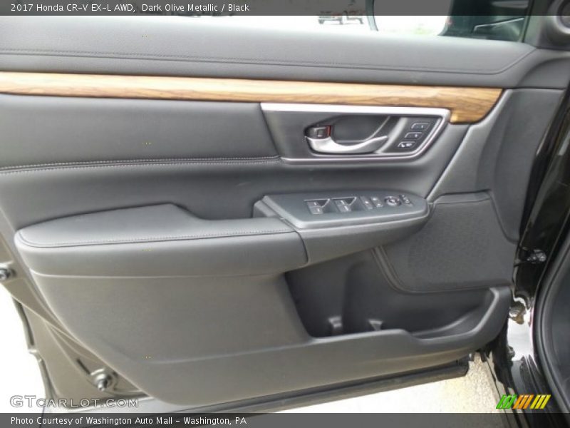Dark Olive Metallic / Black 2017 Honda CR-V EX-L AWD