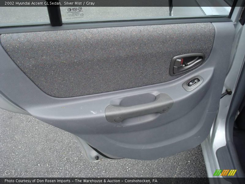Silver Mist / Gray 2002 Hyundai Accent GL Sedan