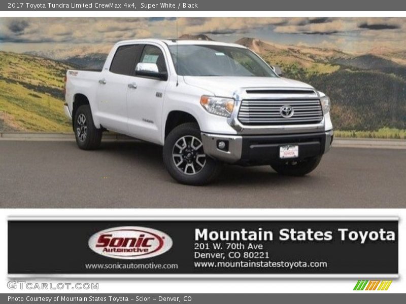 Super White / Black 2017 Toyota Tundra Limited CrewMax 4x4