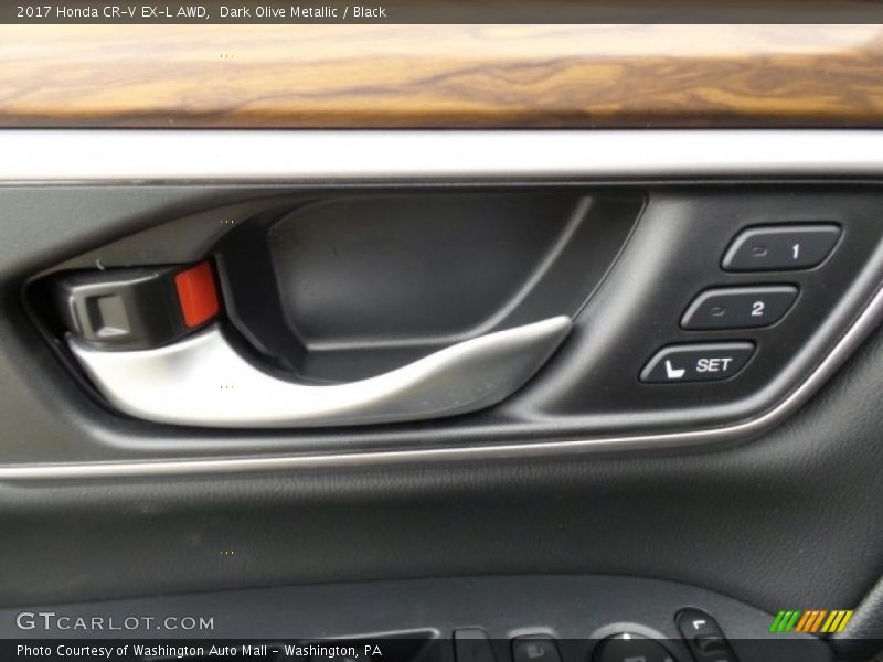 Dark Olive Metallic / Black 2017 Honda CR-V EX-L AWD