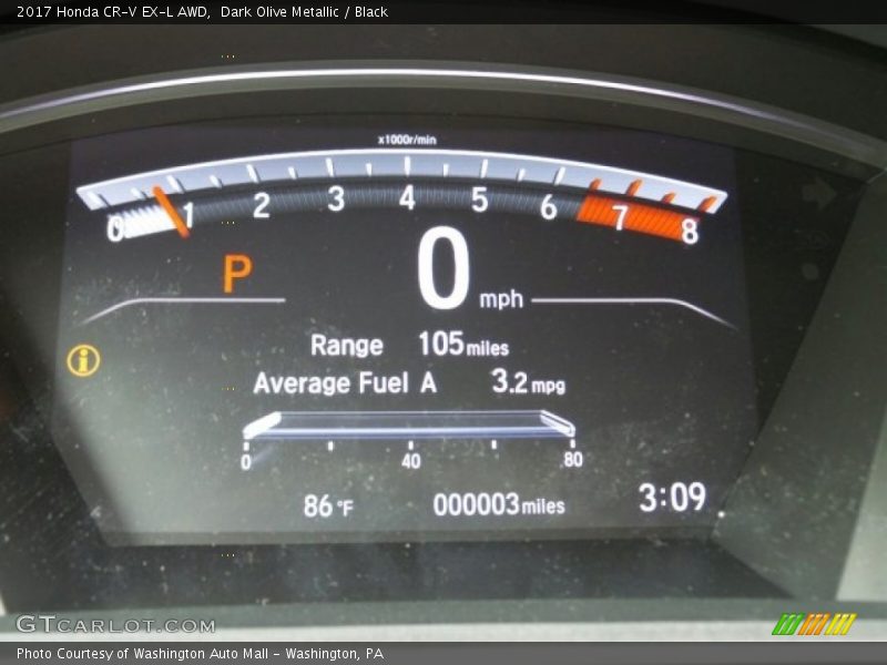 Dark Olive Metallic / Black 2017 Honda CR-V EX-L AWD