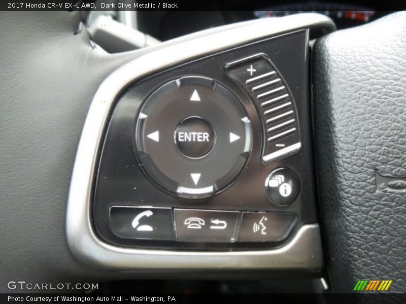 Dark Olive Metallic / Black 2017 Honda CR-V EX-L AWD