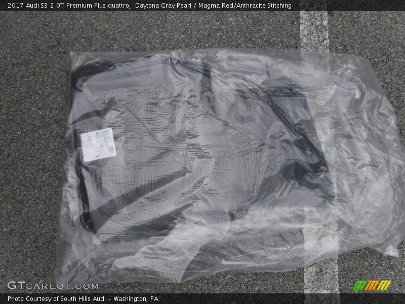 Daytona Gray Pearl / Magma Red/Anthracite Stitching 2017 Audi S3 2.0T Premium Plus quattro