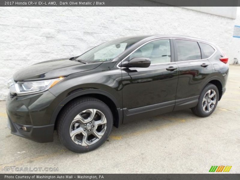 Dark Olive Metallic / Black 2017 Honda CR-V EX-L AWD