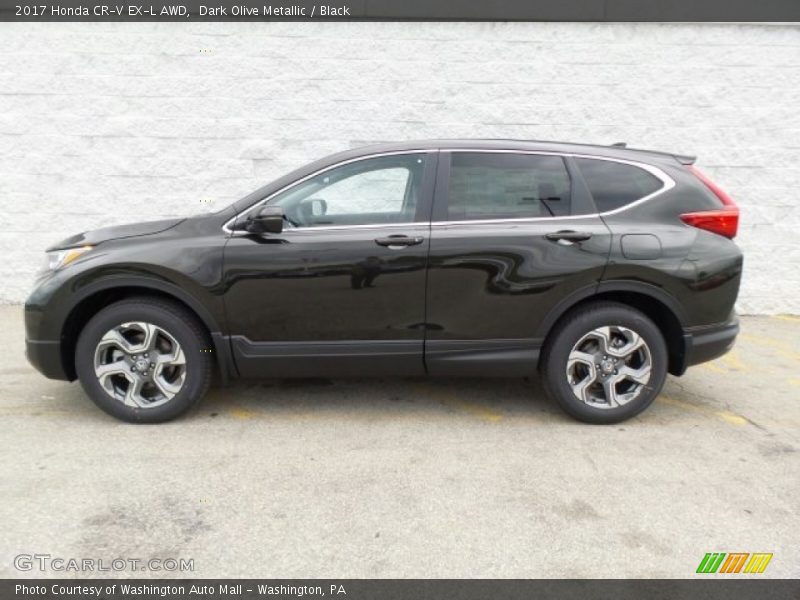 Dark Olive Metallic / Black 2017 Honda CR-V EX-L AWD