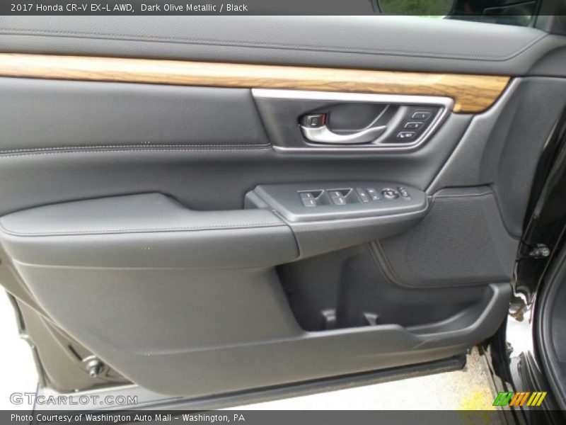 Dark Olive Metallic / Black 2017 Honda CR-V EX-L AWD