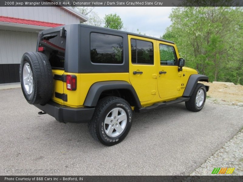 Detonator Yellow / Dark Slate Gray/Med Slate Gray 2008 Jeep Wrangler Unlimited X 4x4