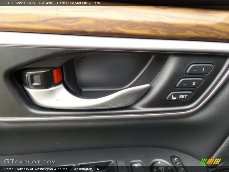 Dark Olive Metallic / Black 2017 Honda CR-V EX-L AWD