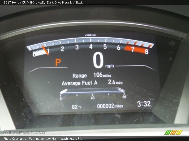Dark Olive Metallic / Black 2017 Honda CR-V EX-L AWD