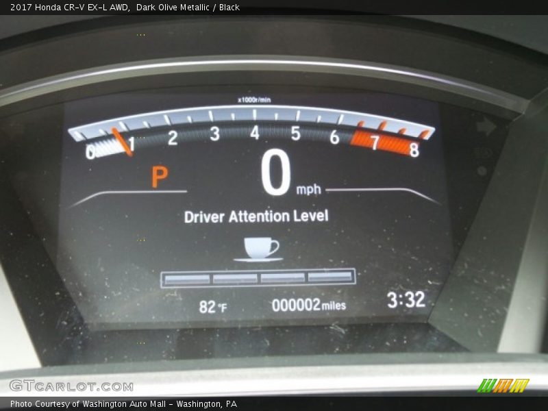 Dark Olive Metallic / Black 2017 Honda CR-V EX-L AWD