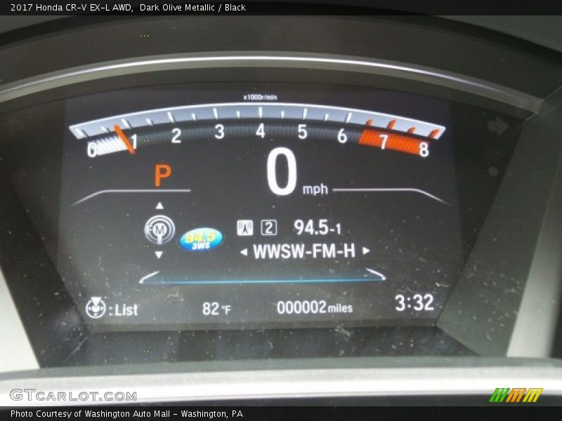 Dark Olive Metallic / Black 2017 Honda CR-V EX-L AWD