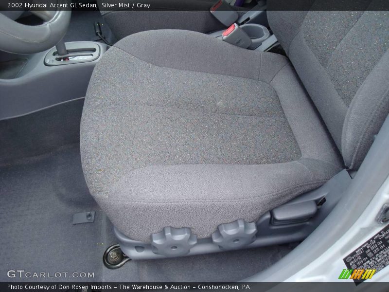 Silver Mist / Gray 2002 Hyundai Accent GL Sedan