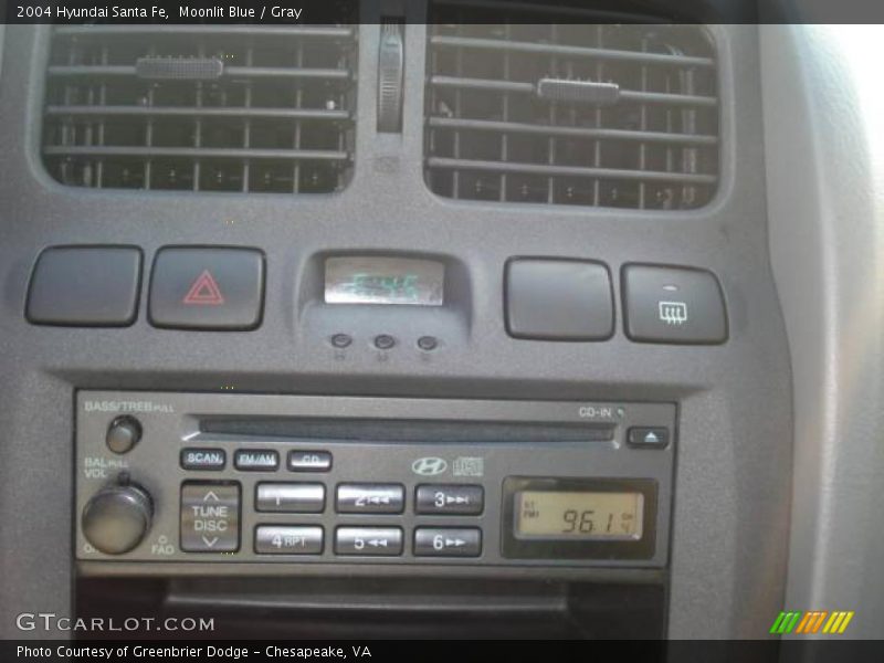 Moonlit Blue / Gray 2004 Hyundai Santa Fe