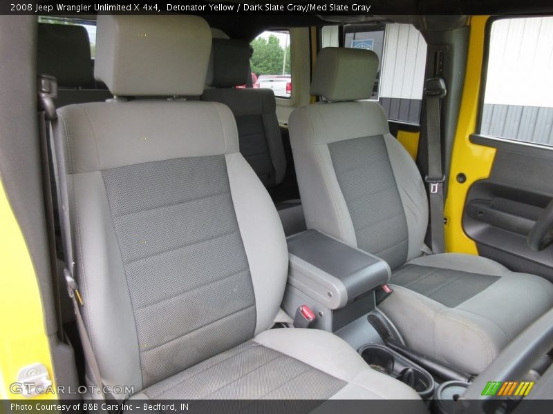 Detonator Yellow / Dark Slate Gray/Med Slate Gray 2008 Jeep Wrangler Unlimited X 4x4