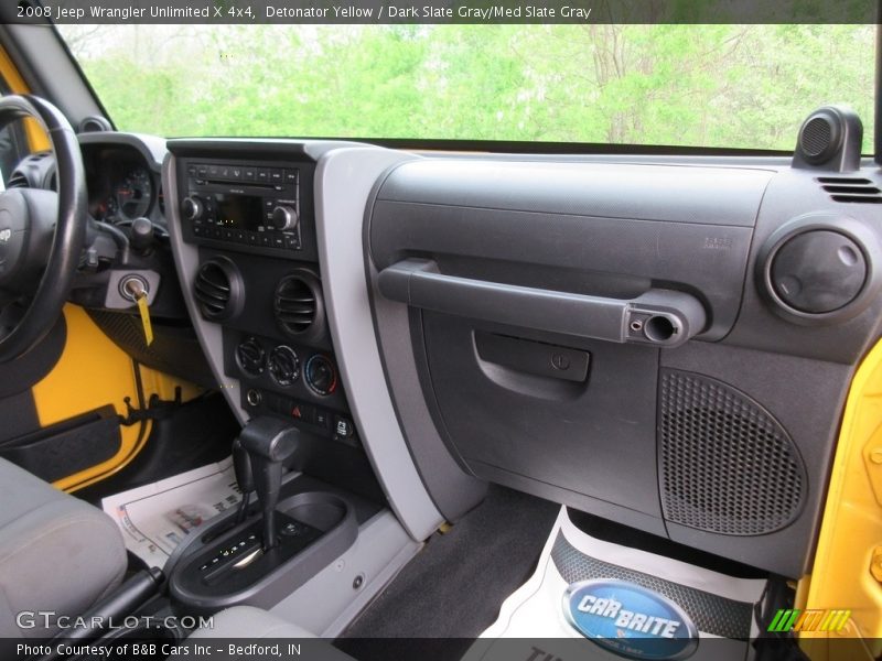 Detonator Yellow / Dark Slate Gray/Med Slate Gray 2008 Jeep Wrangler Unlimited X 4x4