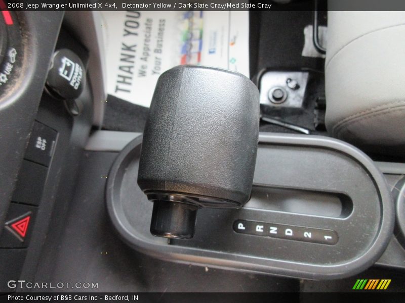 Detonator Yellow / Dark Slate Gray/Med Slate Gray 2008 Jeep Wrangler Unlimited X 4x4