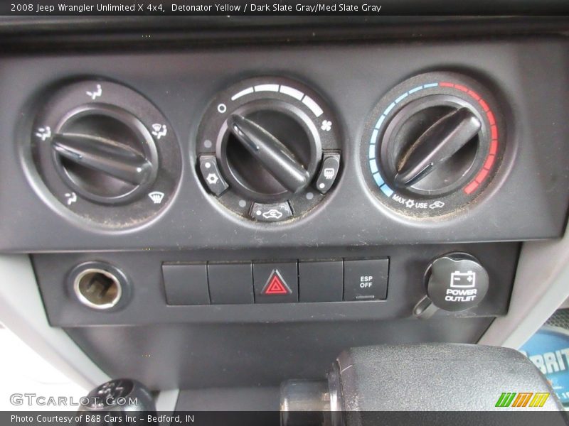 Detonator Yellow / Dark Slate Gray/Med Slate Gray 2008 Jeep Wrangler Unlimited X 4x4