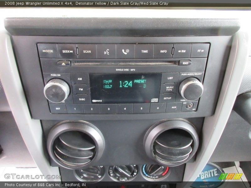 Detonator Yellow / Dark Slate Gray/Med Slate Gray 2008 Jeep Wrangler Unlimited X 4x4