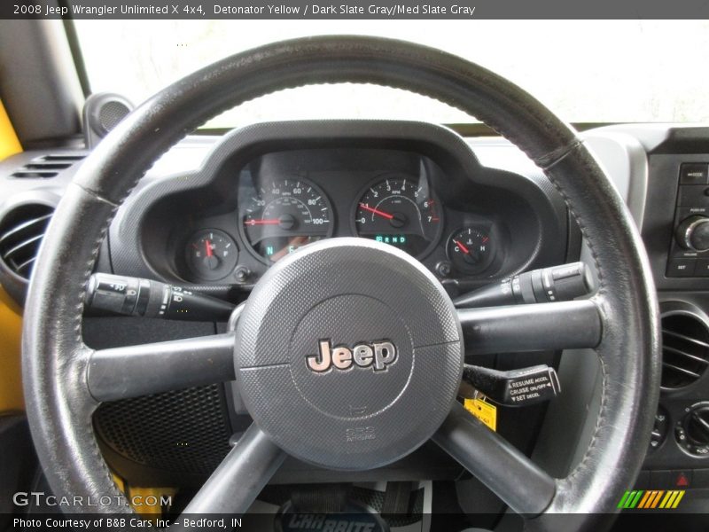 Detonator Yellow / Dark Slate Gray/Med Slate Gray 2008 Jeep Wrangler Unlimited X 4x4