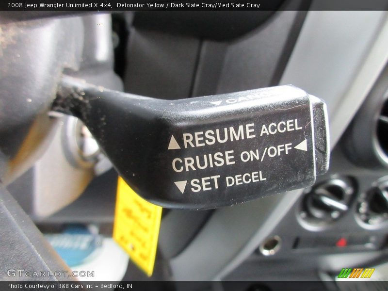 Detonator Yellow / Dark Slate Gray/Med Slate Gray 2008 Jeep Wrangler Unlimited X 4x4