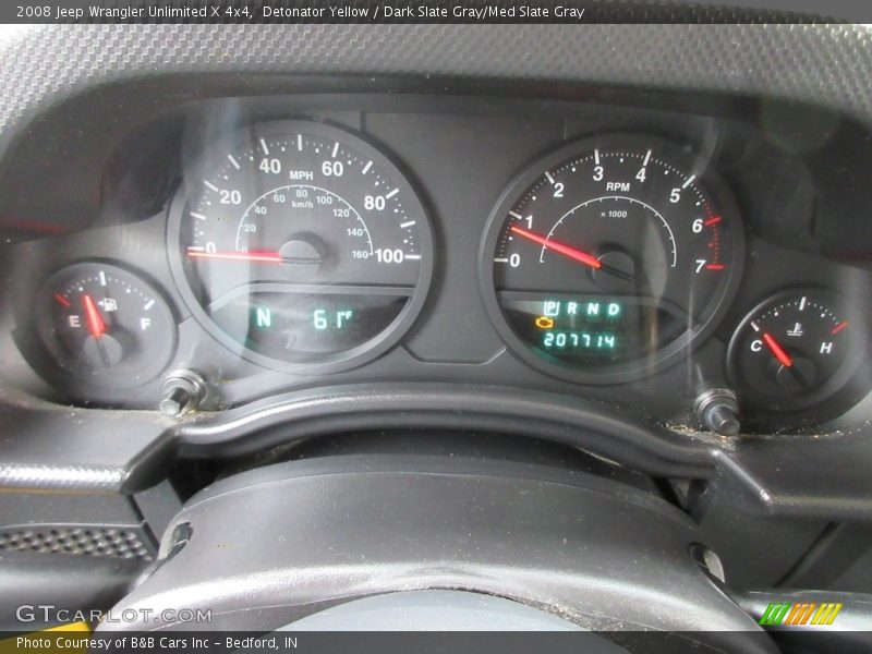 Detonator Yellow / Dark Slate Gray/Med Slate Gray 2008 Jeep Wrangler Unlimited X 4x4
