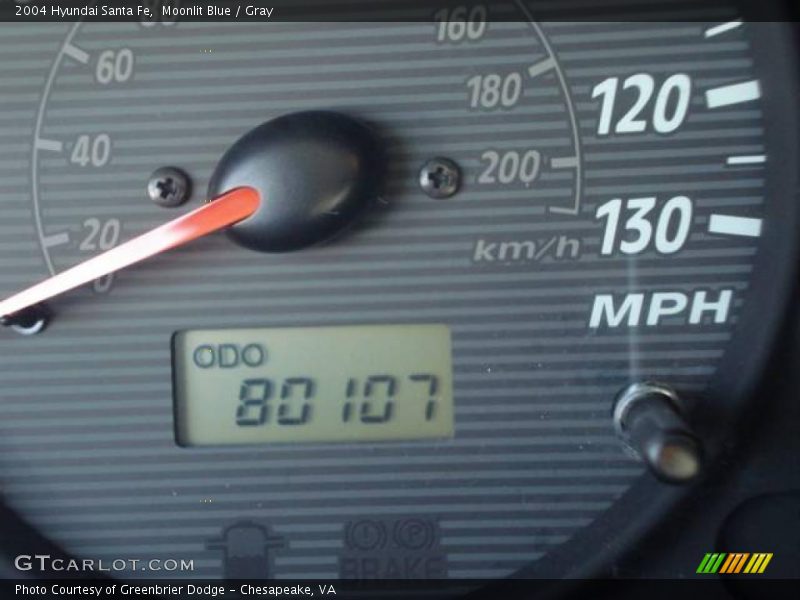Moonlit Blue / Gray 2004 Hyundai Santa Fe